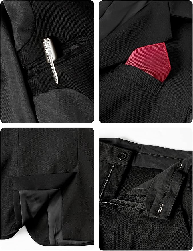 A&J DESIGN Boys 7-Piece Formal Suit Ring Bearer Outfit - Image 5
