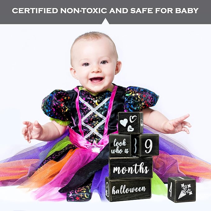 MAINEVENT Baby Monthly Milestone Blocks - Image 2