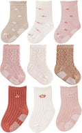 Baby Crew Socks, Grips Combed Cotton Socks Toddler Non-Skid by JPoqobog