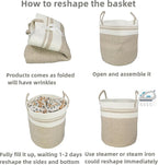 Cotton Rope Laundry Basket Hamper - Image 6