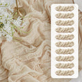 FEXIA 10 Pack Beige Gauz Table Runner 35x120 Inches Ivory Cheesecloth Rustic by FEXIA