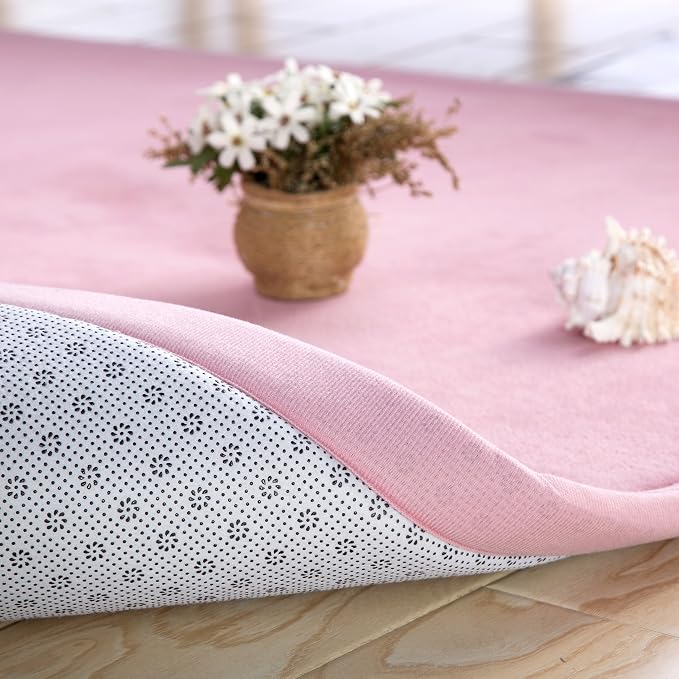 Children Play Mat, V-mix Handmade Weaving Plush Foam Play Crawling Rugs - Image 5