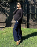G4Free Maternity Pants Over The Belly Yoga Dress Work Pregnancy Pants Stretchy - Image 4