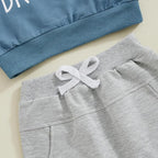 Toddler Baby Boy Fall Winter Outfit Long Sleeve Letter Print Sweatshirts and - Image 6