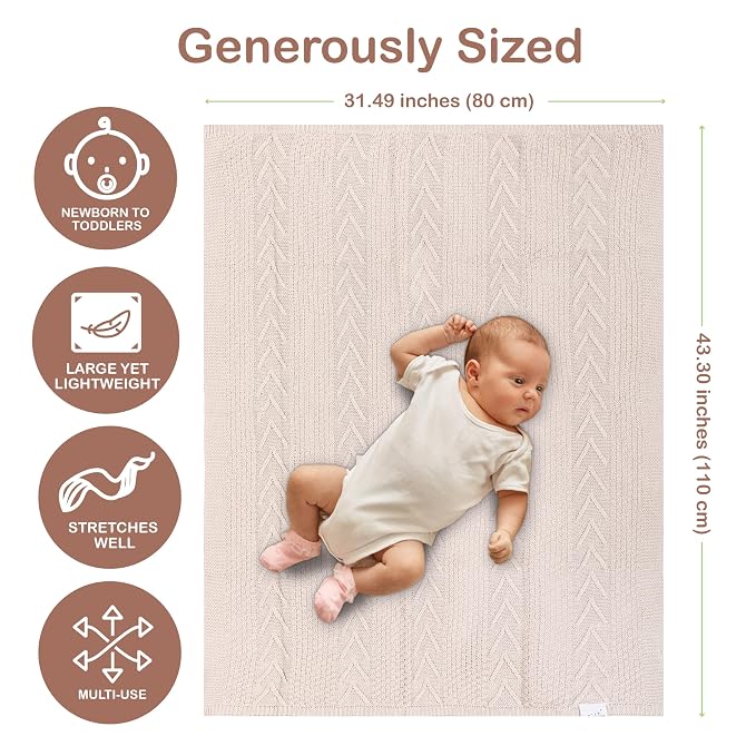 Organic Cotton Baby Blanket - Image 5