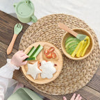 Bamboo Suction Plates for Babies and Bamboo Plates For Kids Baby Feeding and - Image 2