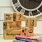 MAINEVENT Baby Monthly Milestone Blocks Complete Set, Milestone Blocks - Image 7