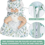 Newborn Sleep Sack Baby Swaddle, 0-12 Months, 3-Way Adjustable Wearable Blanket - Image 2