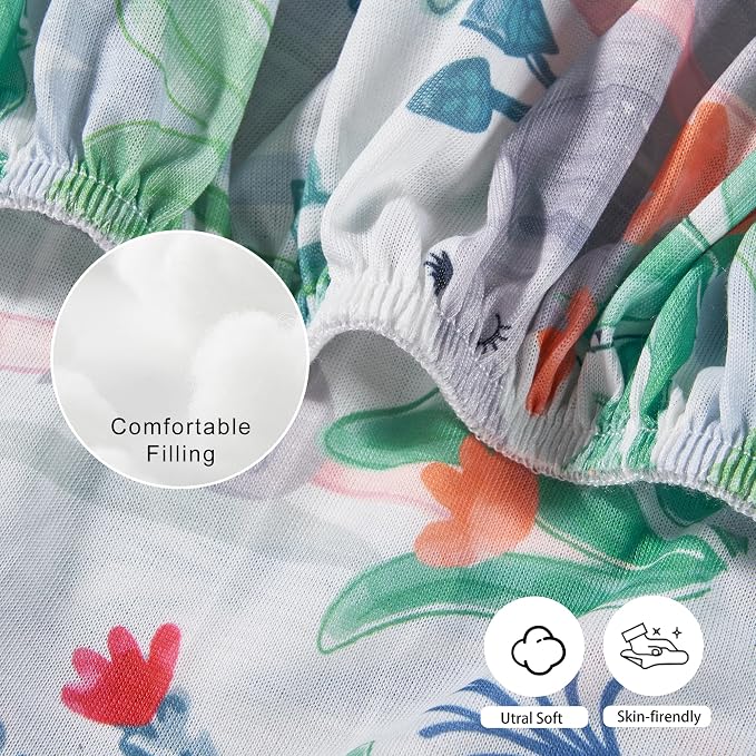 TILLYOU Mini Crib Sheets Fitted 2 Pack, Pack and Play Sheets - Image 5