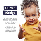 Pura Baby Wipes 3 x 60 per pack 100% Plastic-Free & Plant Based Wipes, 99% Water - Image 7