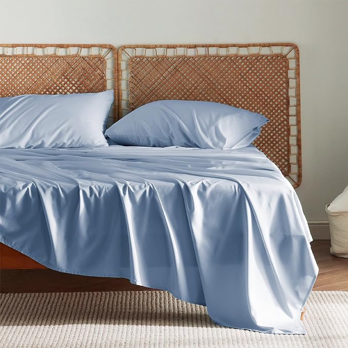 Bedsure Full Size Bed Sheets, Cooling Sheets, Rayon Derived from Bamboo - Image 2