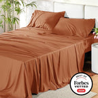 Bedsure Full Size Bed Sheets, Cooling Sheets, Rayon Derived from Bamboo - Image 7