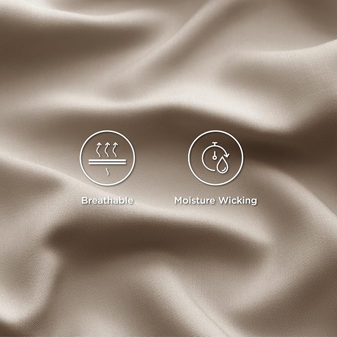 Bedsure Queen Sheet Set, Rayon Derived from Bamboo, Cooling Sheets, Breathable - Image 4