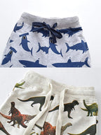 HUAER& Baby Boy's Jogger Pants Dinosaur Car Animal Print Drawstring Elastic - Image 3