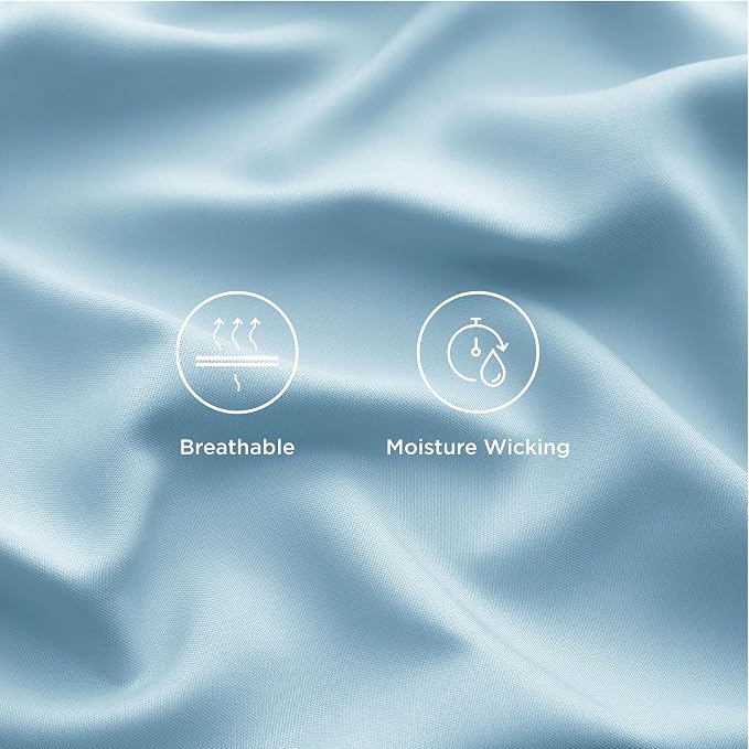 Bedsure California King Sheet Sets, Cooling Sheets, Rayon Derived from Bamboo - Image 5