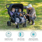 Gaggle by Foundations Roadster Duo Side by Side Double Stroller | Lightweight - Image 4