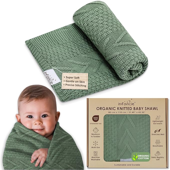 Organic Cotton Baby Blanket by Infancie