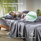 Bedsure Queen Sheet Set, Cooling Sheets - Image 2