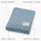 Organic Cotton Heritage Knit Receiving Blanket - Image 3