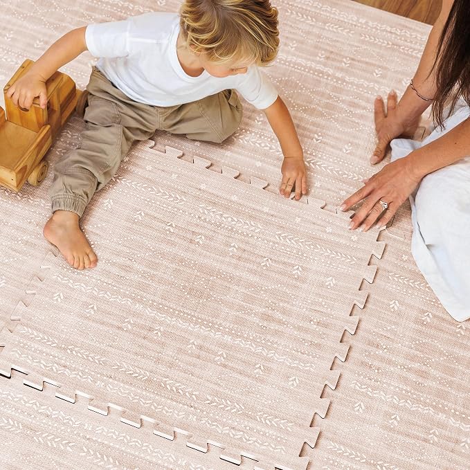 Lillefolk Baby Play Mat for Floor – 6x8ft Dusk | Soft Non Toxic Premium EVA by LillefolkKids
