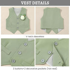 SANMIO Baby Boy Clothes Suits Infant Gentleman Outfit Collared Dress - Image 2