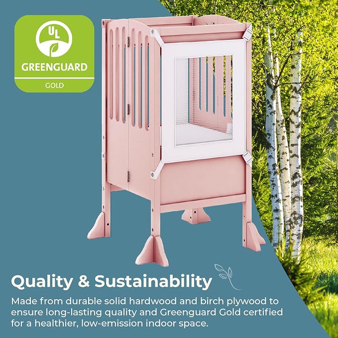 Guidecraft Contemporary Kitchen Helper Toddler Tower - Image 4