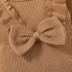 Happy Town Baby Girl Romper Infant Fall Winter Clothes Ruffle Sweater Long - Image 6