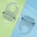 ME.FAN Silicone Baby Bibs for Babies & Toddlers | Adjustable Silicone Bibs 2 Set - Image 2
