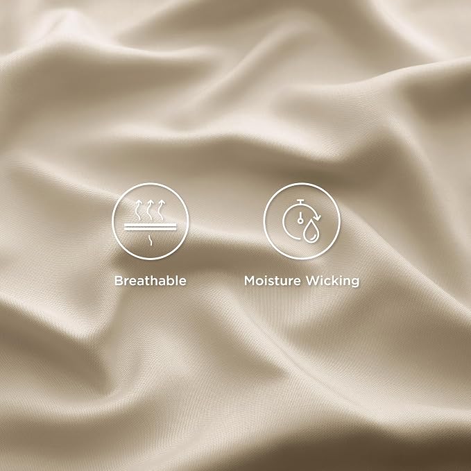 Bedsure King Size Sheet Set, Cooling Sheets King, Rayon Derived from Bamboo - Image 4