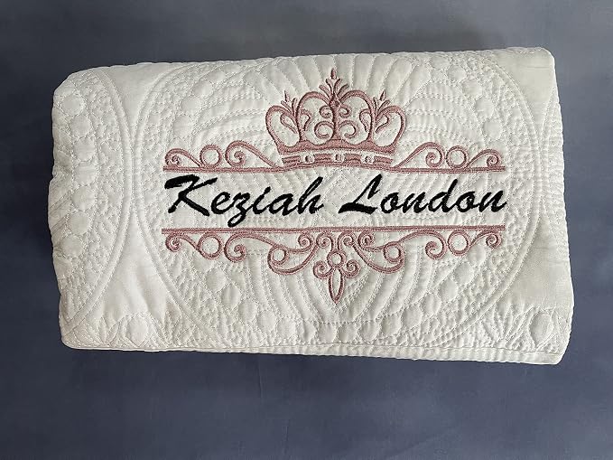 Personalized Baby Blanket Baby Quilt Monogrammed Blankets - Image 2