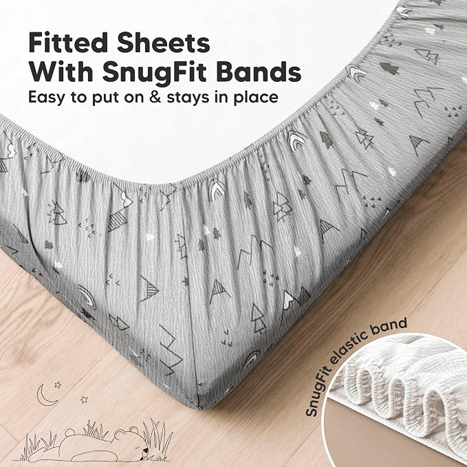 KeaBabies 2-Pack Muslin Crib Sheets - Image 6