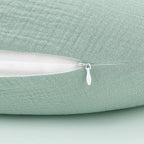 Accmor 2 Pack Muslin Nursing Pillow Covers, 100% Cotton Soft Nursing Covers - Image 4