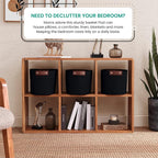 3 Pack Cotton Rope Storage Basket Woven Shelf Storage Bin - Image 2