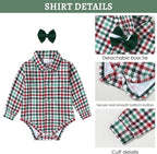 SANMIO Baby Boy Clothes Suits Infant Gentleman Outfit Collared Dress - Image 5