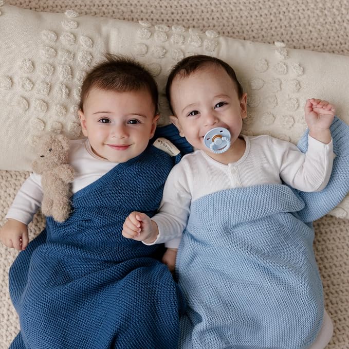 Organic Cotton Heritage Knit Receiving Blanket - Image 2