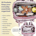 RUVALINO Diaper Bag Backpack, Large Capacity, Waterproof - Image 4