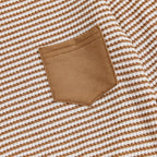 Toddler Baby Boy Fall Clothes Waffle Outfit Long Sleeve Color Blocking - Image 3