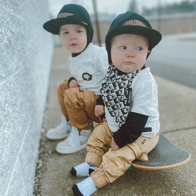 Baby Hats - Baseball Hat, Newborn Youth Flat Brim Mesh Trucker Surf Skate Bubba - Image 7