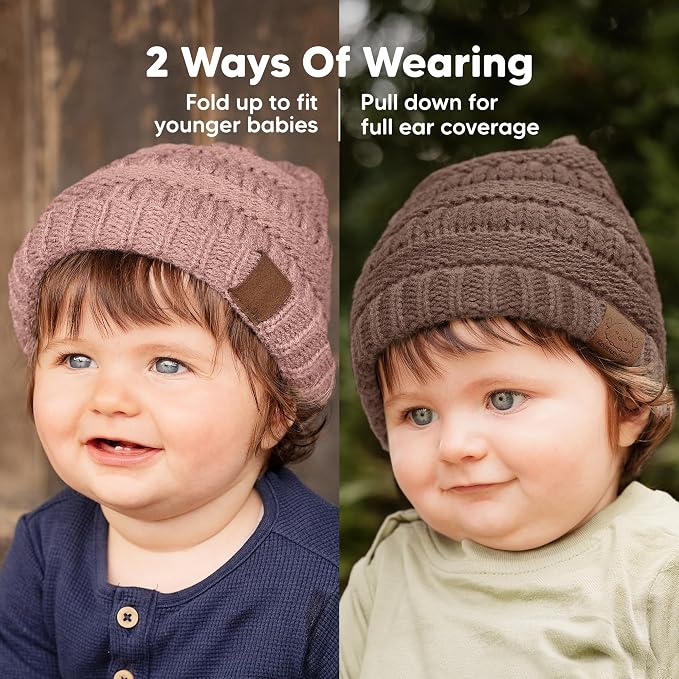 KeaBabies 3-Pack Baby Beanies for Boys, Girls - Image 3