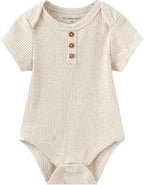 Kiddiezoom Newborn Baby Unisex Cotton One-Piece Bodysuits Baby Gift 5-Pack Baby - Image 2