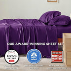 Bedsure Full Size Bed Sheets, Cooling Sheets, Rayon Derived from Bamboo - Image 2