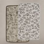 Oilo Burp Cloth 2-Pack Set, Organic Premium Cotton 4-Way Muslin, Luxuriously by foryourdreamiestbabyroom