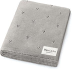 Organic Unisex Pointelle Receiving Swaddle Blanket by BleuLaLa