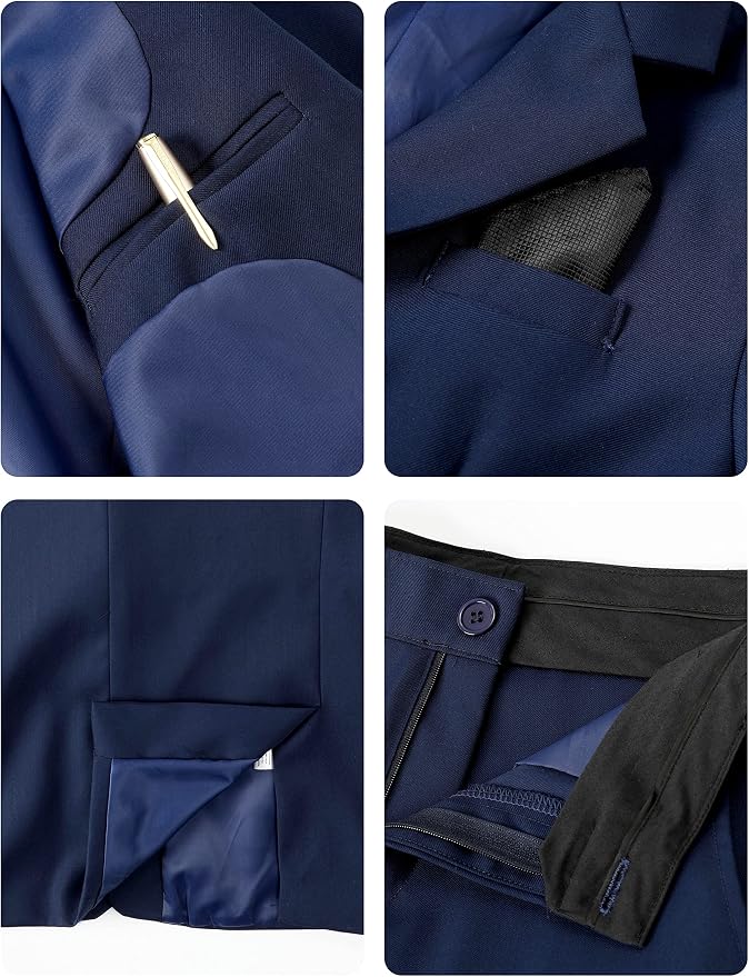 A&J DESIGN Boys 7-Piece Formal Suit Ring Bearer Outfit - Image 5
