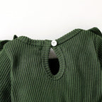 Happy Town Baby Girl Romper Infant Fall Winter Clothes Ruffle Sweater Long - Image 5