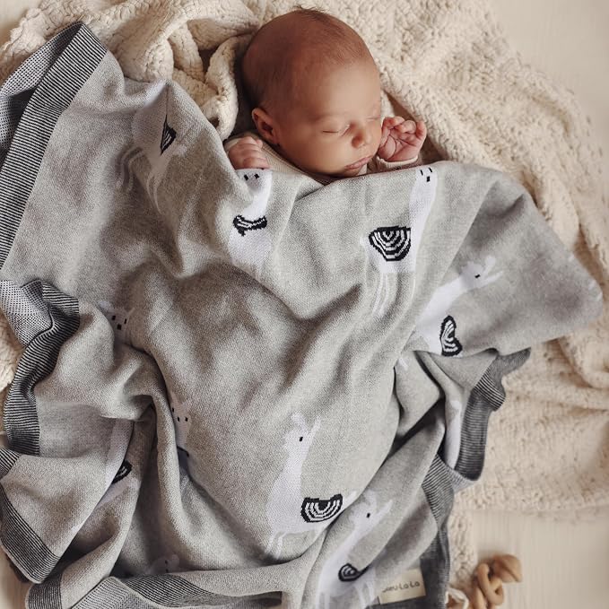 Knit Baby Swaddle Blanket - Image 2