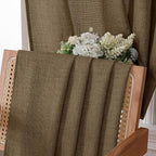 Tollpiz Short Linen Tier Curtains Rod Pocket Semi Sheer Half Kitchen Curtain - Image 6