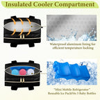 Breastmilk Cooler Bag with Ice Pack, Wearable Breast Pump Storage Bag, - Image 2