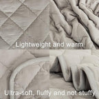 NTBAY Down Alternative Toddler Comforter, Lightweight and Warm Solid Color Baby - Image 2