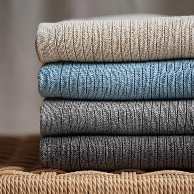Knitted Organic Cotton Baby Blanket- Swaddle Blanket - Image 7